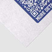 Erstellen eines skalierbaren QR-Codes | Navy Blue  Seidenpapier (Ausschnitt)