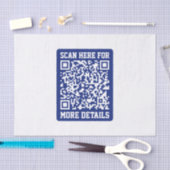 Erstellen eines skalierbaren QR-Codes | Navy Blue  Seidenpapier (Handwerk)