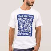 Erstellen eines skalierbaren QR-Codes | Navy Blue  T-Shirt (Vorderseite)
