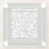 Erstellen eines sofort scannbaren QR-Codes für Unt Glasuntersetzer (Rückseite)