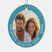 Erstellen eines UrlaubsSouvenirs mit Foto und Text Keramik Ornament (Links)