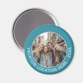 Erstellen eines UrlaubsSouvenirs mit Foto und Text Magnet (Vorderseite/Rückseite)