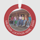 Erstellen eines UrlaubsSouvenirs mit Foto und Text Ornament (Vorderseite)