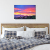 Erstellen eines zauberhaften Zitats Orange Blue Su Leinwanddruck (Insitu (Schlafzimmer))