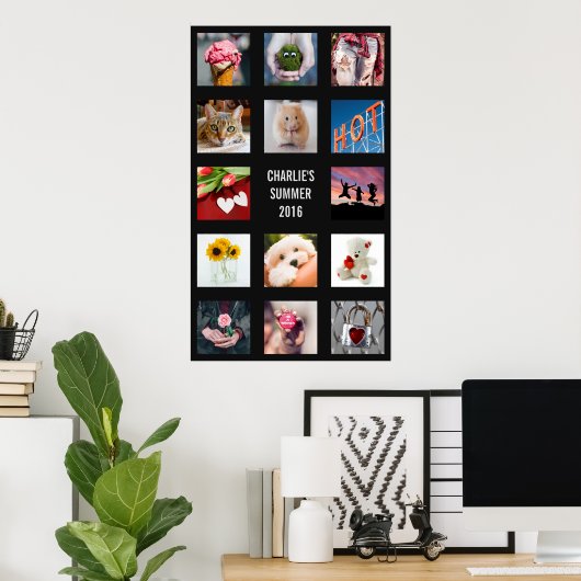 ERSTELLEN: IHR EIGENES FOTO & TEXT-Poster Poster (Heimbüro)