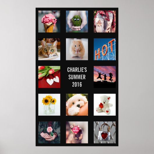 ERSTELLEN: IHR EIGENES FOTO & TEXT-Poster Poster (Vorne)