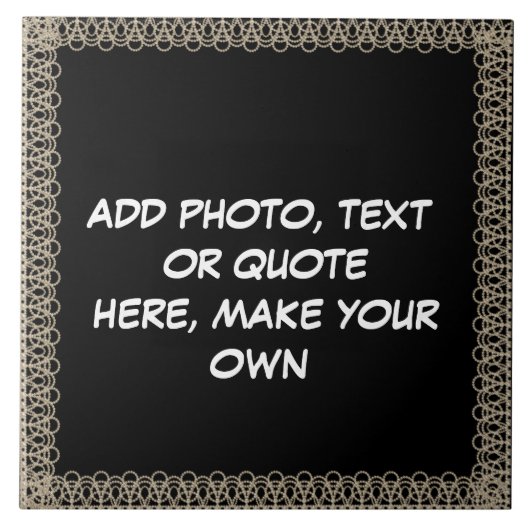 ERSTELLEN* IHRE EIGENE KERAMIK FLIESE (Vorderseite)