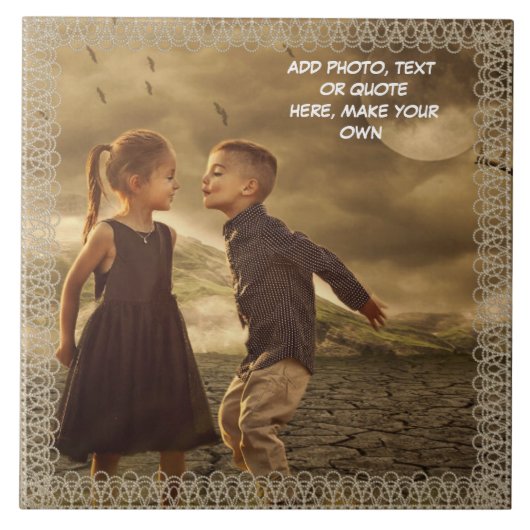 ERSTELLEN* IHRE EIGENE KERAMIK FLIESE (Vorderseite)