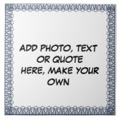 ERSTELLEN* IHRE EIGENE KERAMIK FLIESE (Vorderseite)