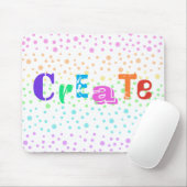 Erstellen mit Rainbow Polka Dots Mouse Pad Mousepad (Mit Mouse)