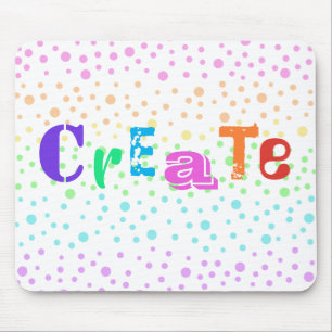 Erstellen mit Rainbow Polka Dots Mouse Pad Mousepad