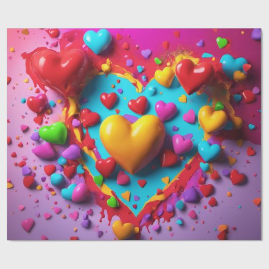 Erstellen oder behalt eines eigenen glänzenden Wra Geschenkpapier (Flach)