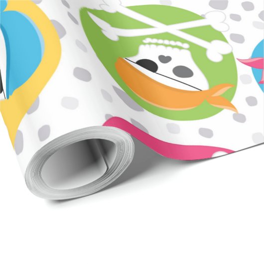 Erstellen oder behalt eines eigenen glänzenden Wra Geschenkpapier (Rolleneckpunkt)