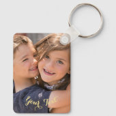 Erstellen Personalisierter benutzerdefinierter Fot Schlüsselanhänger (Rückseite)