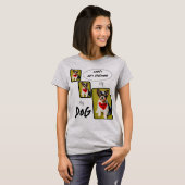 Erstellen/Personalisierter Dog-3-Panel-Fotos T-Shirt (Vorne ganz)