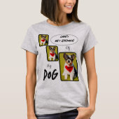 Erstellen/Personalisierter Dog-3-Panel-Fotos T-Shirt (Vorderseite)