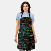 Erstellen Personalisierter Farbnamentypografie Sch Schürze (Getragen)