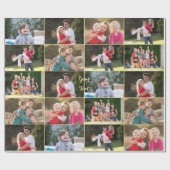 Erstellen Sie 6 Foto Collage Geburtstag Weihnachts Geschenkpapier (Flach)