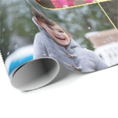 Erstellen Sie 6 Foto Collage Geburtstag Weihnachts Geschenkpapier (Rolleneckpunkt)