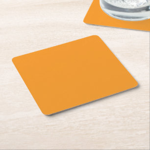 Erstellen Sie atemberaubende Visuals mit orangefar Rechteckiger Pappuntersetzer