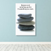 Erstellen Sie ausgeglichene gepackte Canvas Leinwanddruck (Insitu (Holzboden))