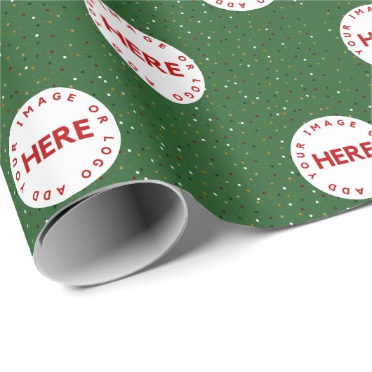 Erstellen Sie benutzerdefiniertes Foto oder Logo M Geschenkpapier (Rolleneckpunkt)