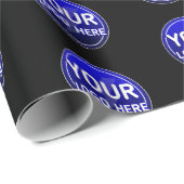 Erstellen Sie das benutzerdefinierte Logo/die bear Geschenkpapier (Rolleneckpunkt)