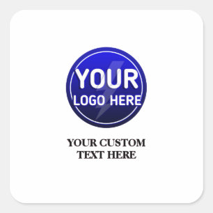 Erstellen Sie das benutzerdefinierte Logo/die bear Quadratischer Aufkleber
