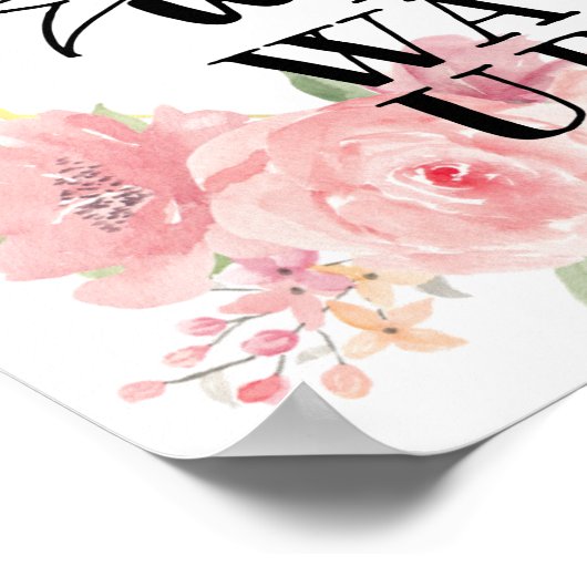 Erstellen Sie das Leben, das Sie nicht warten könn Poster (Ecke)