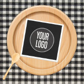 Erstellen Sie das Logo Papier Cocktail Napf Black Serviette