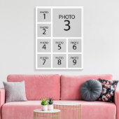 Erstellen Sie das Personalisierte FOTO der Collage Leinwanddruck (Insitu (Wohnzimmer))