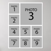 Erstellen Sie das Personalisierte FOTO der Collage Poster (Vorne)