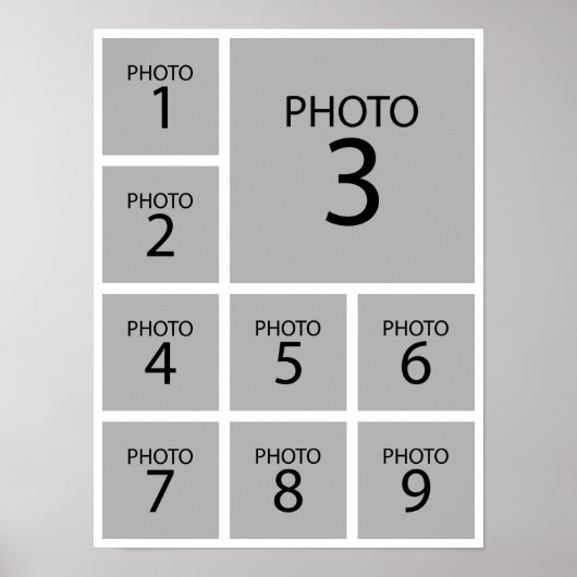 Erstellen Sie das Personalisierte FOTO der Collage Poster (Vorne)