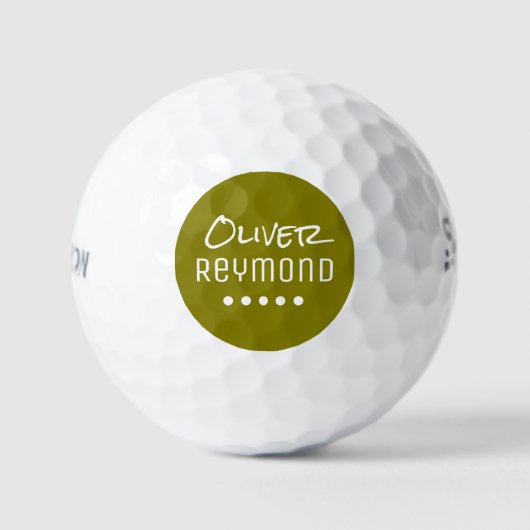 Erstellen Sie den besten Individuelle Name Golfer' Golfball (Vorderseite)