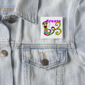 Erstellen Sie den farbenfrohen Mermaid-Platz Button (Beispiel)