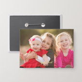 Erstellen Sie den Flair für Ihr eigenes Kids-Foto- Button (Vorderseite/Rückseite)