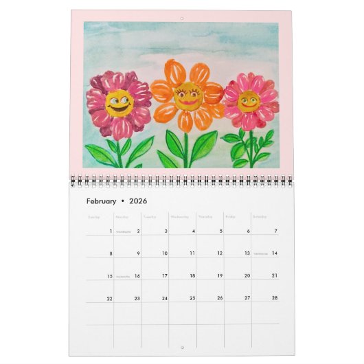 Erstellen Sie den Kunstkalender 2025 Ihres Kindes Kalender (Feb 2026)
