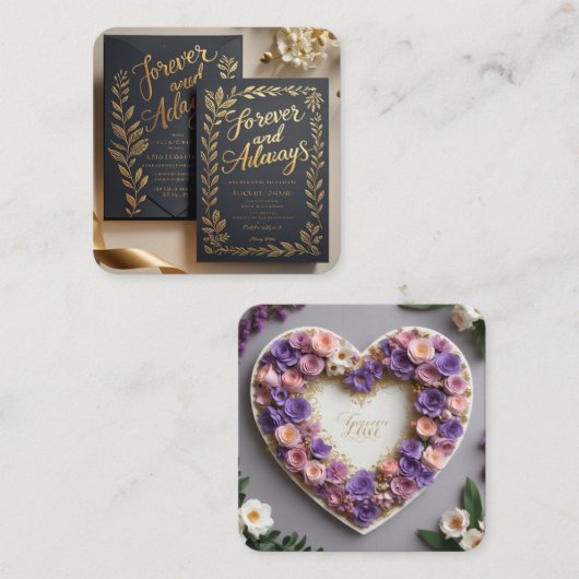 Erstellen Sie den perfekten ersten Eindruck Verhei Begleitkarte (Vorne/Hinten)