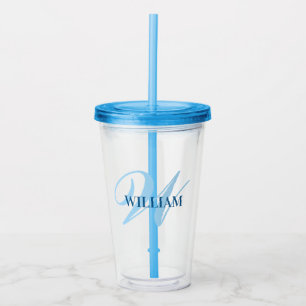 Erstellen Sie den Personalisierten Monogrammnamen Acryltrinkbecher