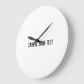 Erstellen Sie den Text Super Wall Art Acryl Schwar Große Wanduhr (Winkel)