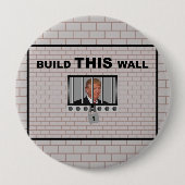 Erstellen Sie diese Mauer / Anti Trump, Button (Vorderseite)