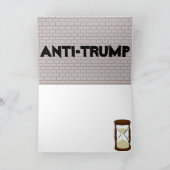 Erstellen Sie diese Mauer / Anti Trump, Karte (Innenseite)