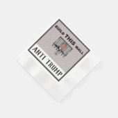Erstellen Sie diese Mauer / Anti Trump, Serviette (Ecke)