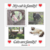 Erstellen Sie eigene Aufkleber für Katzen-Liebhabe (Blatt)