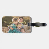 Erstellen Sie eigene benutzerdefinierte Foto-Gepäc Gepäckanhänger (Rückseite horizontal)