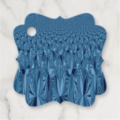 Erstellen Sie eigene blaue Navy-Musterkunst Geschenkanhänger (Vorderseite)