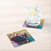 Erstellen Sie eigene Foto-Papierdokumente für die Rechteckiger Pappuntersetzer (Vor Ort)