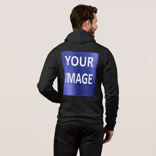 Erstellen Sie eigene Männer schwarz  Hoodie (Schwarz voll)