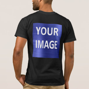 Erstellen Sie eigene Männer schwarz T-Shirt