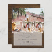 Erstellen Sie eigene moderne Save the Date Hochzei (Vorne/Hinten)